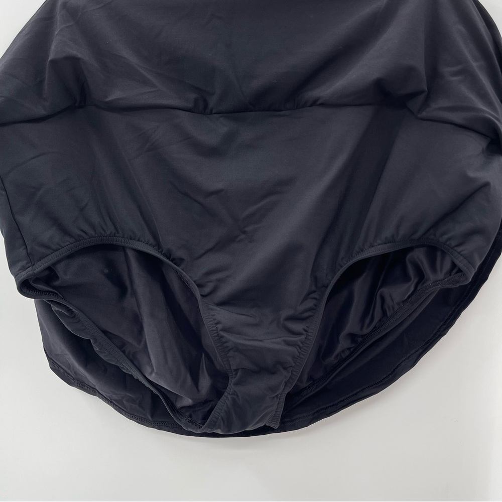 Land’s End Black Tummy Control Swim Skirt Size 20 - Picture 4 of 7